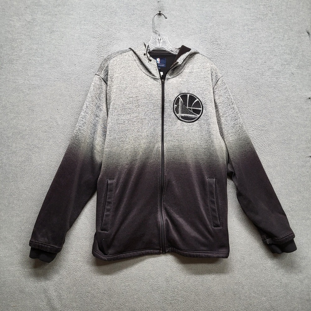 Golden State Warriors Men Jacket L Gray Team Logo Embroidery GIII Sports READ